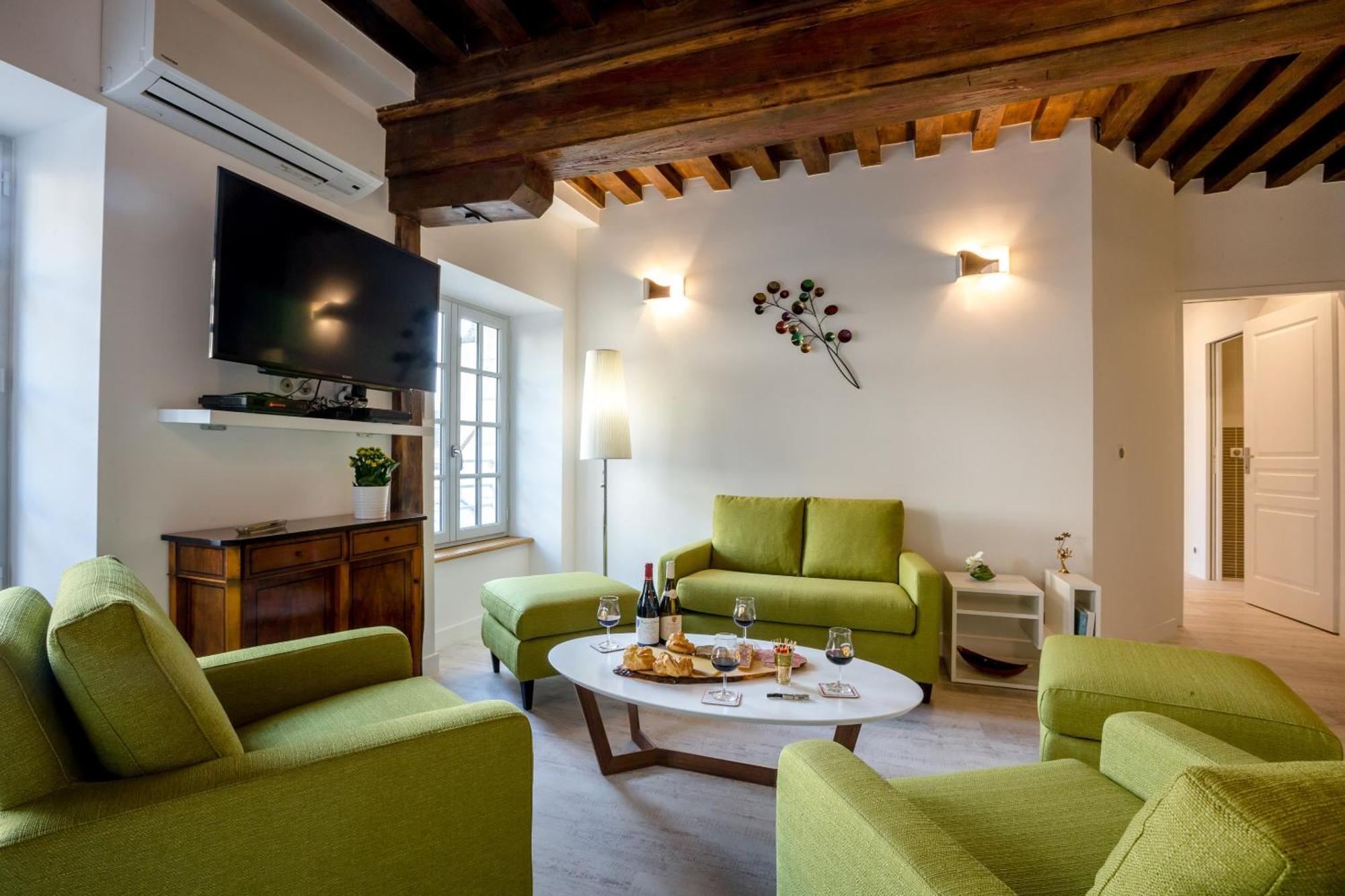 Residence Beaune Sweet Home, 4 Appartements D'Exception Avec Parking Inclus Habitación foto